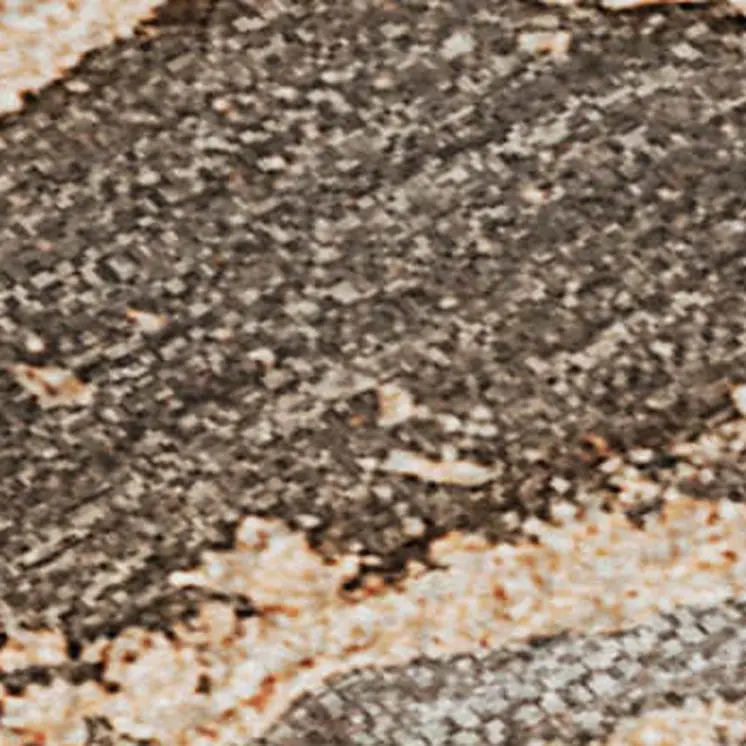8' X 10' Taupe And Ivory Abstract Washable Area Rug With UV Protection