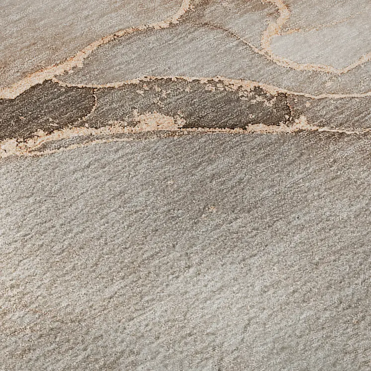 9' X 12' Taupe And Ivory Abstract Washable Area Rug With UV Protection