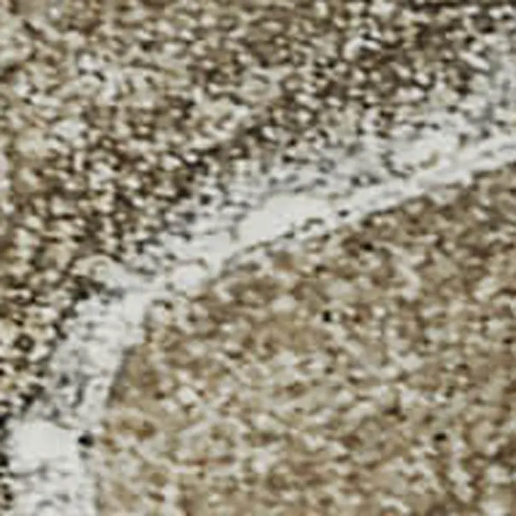 8' X 10' Brown Ivory And Gray Abstract Washable Area Rug With UV Protection