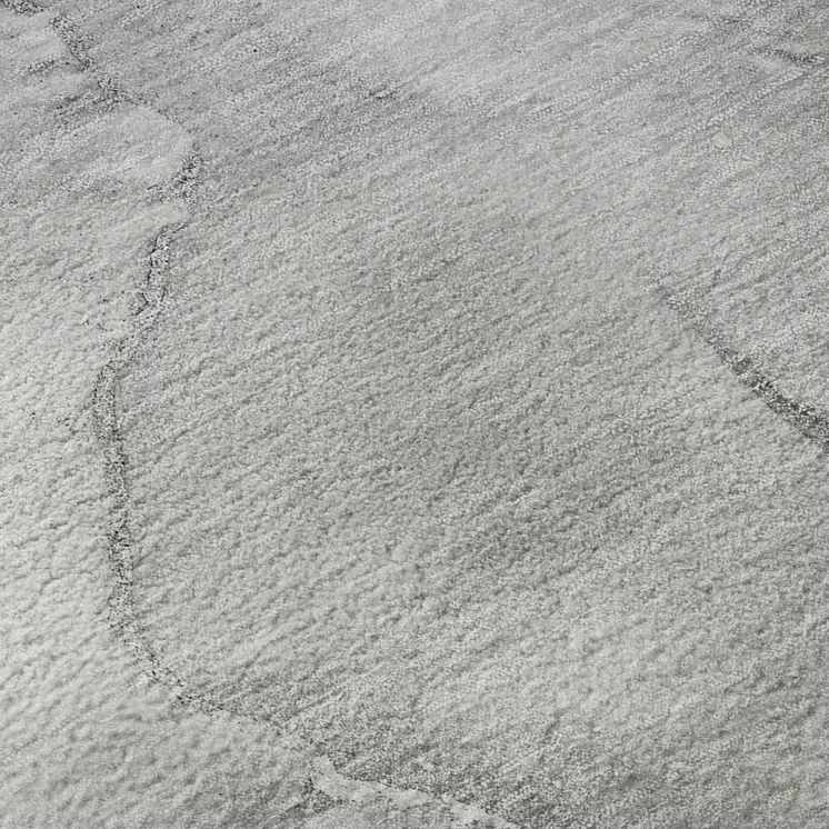 3' X 5' Gray And Ivory Abstract Washable Area Rug With UV Protection