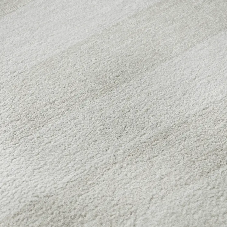 8' X 10' Ivory And Gray Striped Washable Area Rug With UV Protection