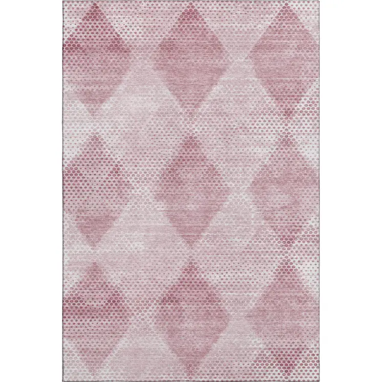 10' X 14' Merlot And Ivory Geometric Washable Area Rug With UV Protection