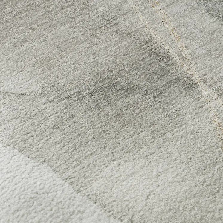 3' X 5' Ivory And Beige Abstract Washable Area Rug With UV Protection