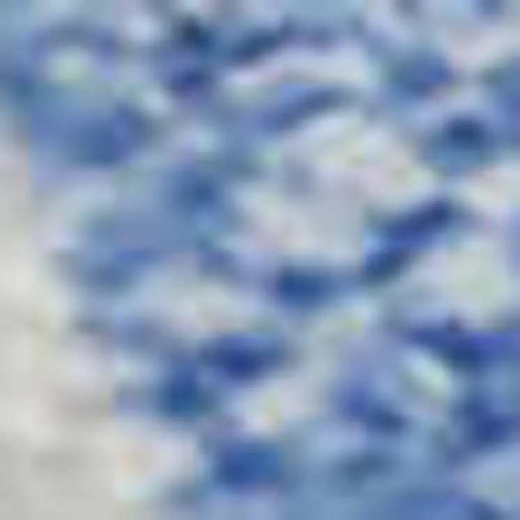 8' X 10' Denim Blue And Ivory Geometric Washable Area Rug With UV Protection