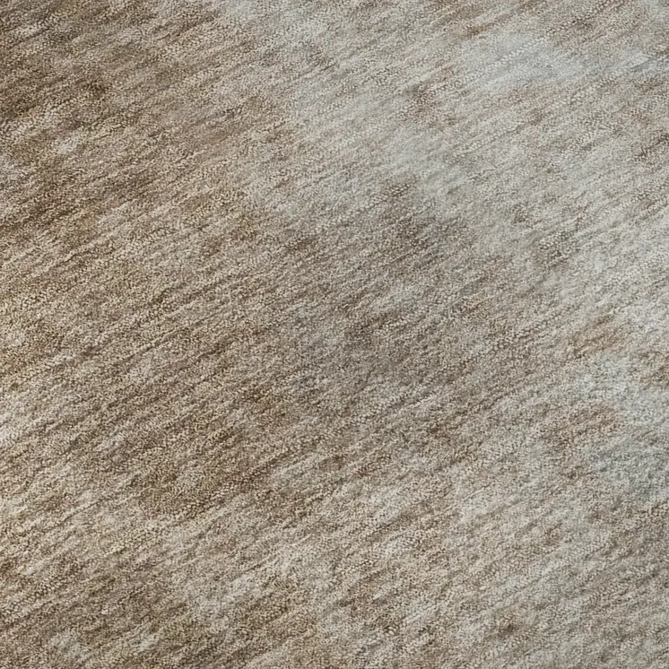10' X 14' Coffee And Gray Abstract Washable Area Rug With UV Protection