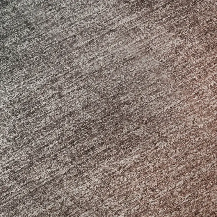 3' X 5' Teal And Rust Ombre Washable Area Rug With UV Protection