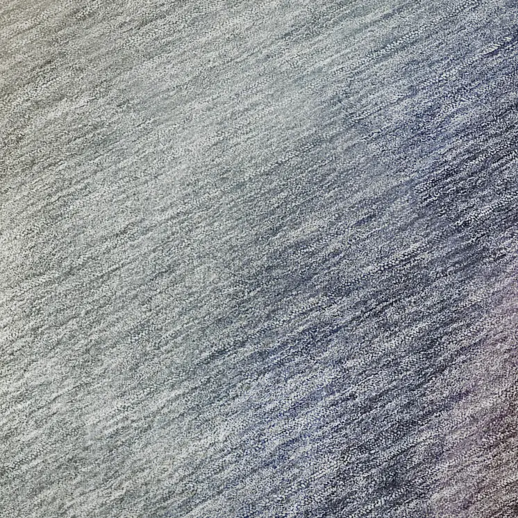 8' X 10' Beige Purple And Blue Ombre Washable Area Rug With UV Protection