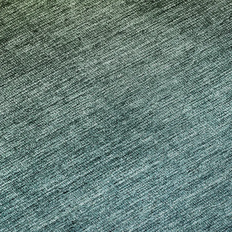 3' X 5' Brown And Blue Ombre Washable Area Rug With UV Protection