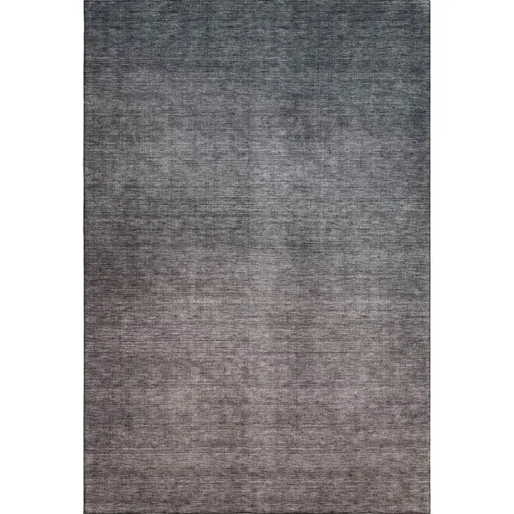 10' X 14' Gray And Brown Ombre Washable Area Rug With UV Protection