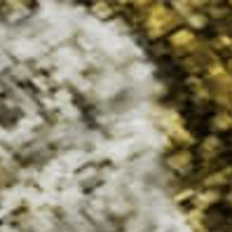 5' X 8' Taupe Ivory And Gold Abstract Washable Area Rug With UV Protection