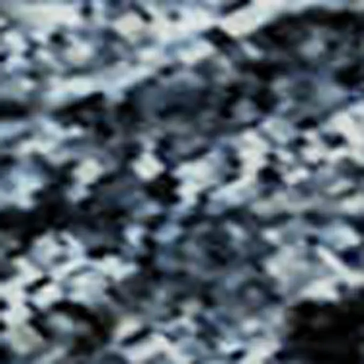 5' X 8' Blue Black And Gray Abstract Washable Area Rug With UV Protection