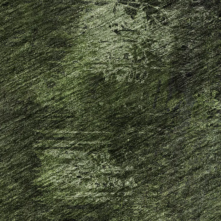 3' X 5' Green Gray And Charcoal Abstract Washable Area Rug With UV Protection