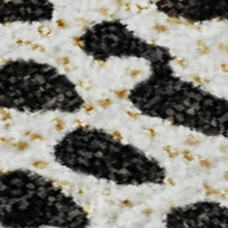 3' X 5' Beige And Ivory Diamond Washable Area Rug With UV Protection