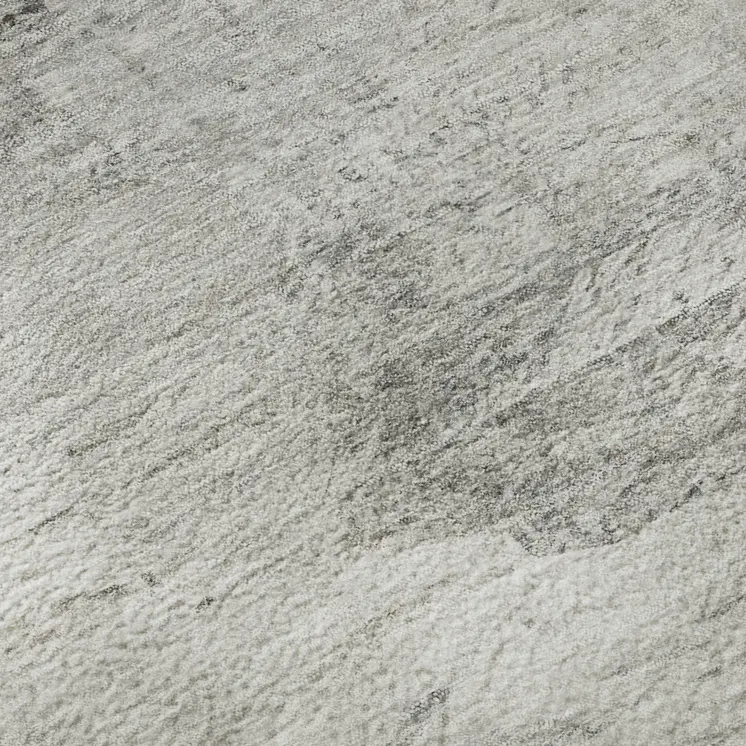 9' X 12' Silver And Gray Abstract Washable Area Rug With UV Protection