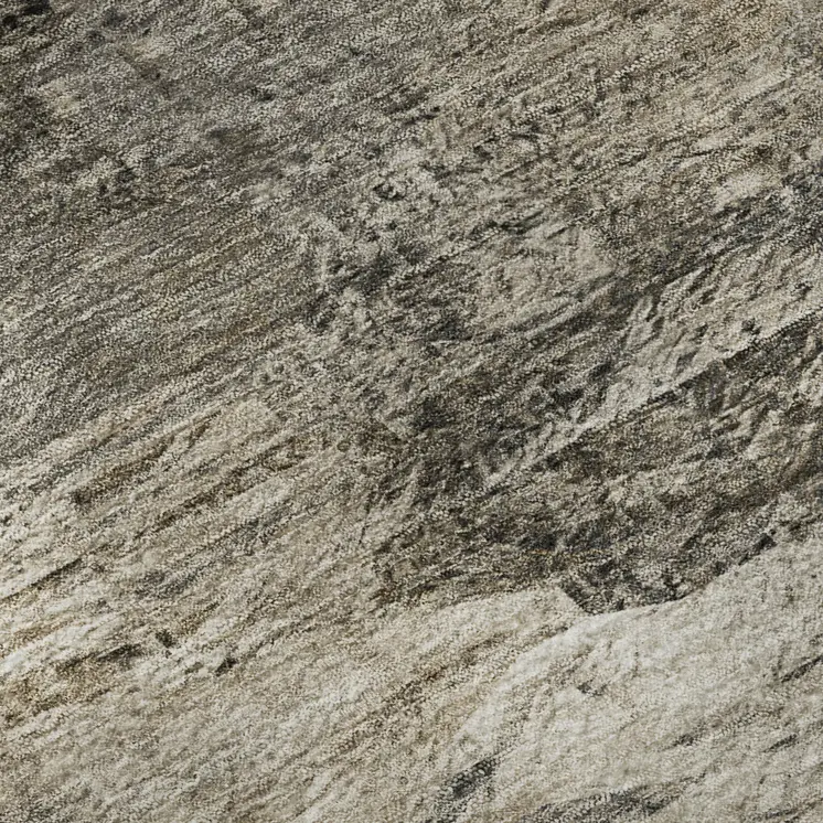 3' X 5' Taupe And Gray Abstract Washable Area Rug With UV Protection