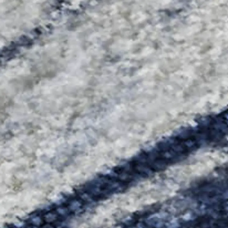 10' X 14' Blue And Ivory Abstract Washable Area Rug With UV Protection