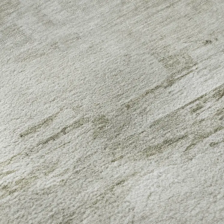 8' X 10' Ivory And Gray Abstract Washable Area Rug With UV Protection