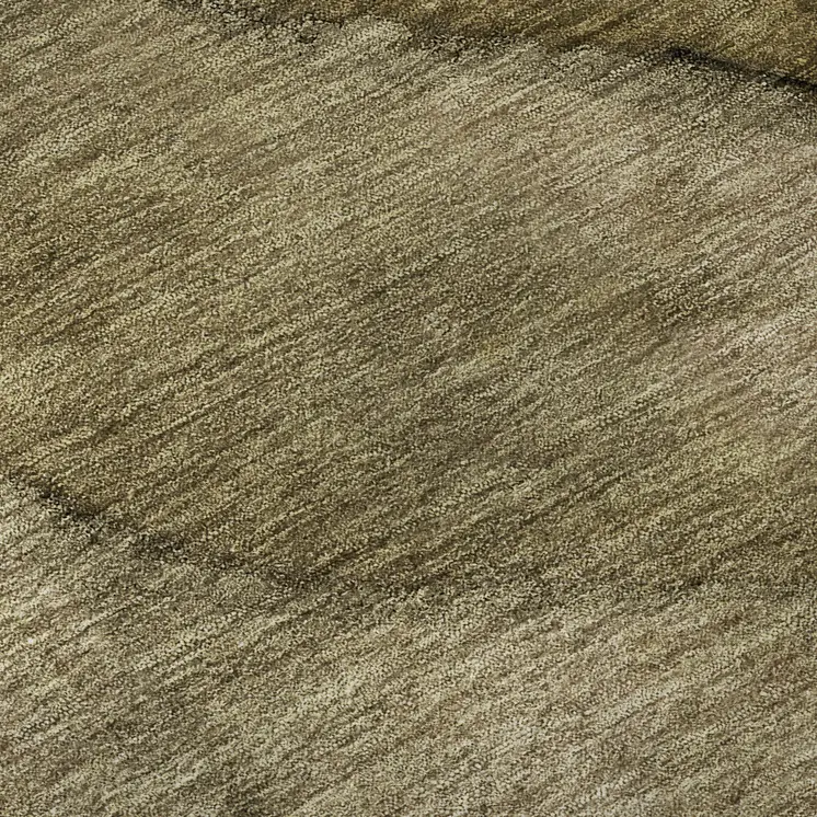 5' X 8' Brown Ivory And Beige Abstract Washable Area Rug With UV Protection