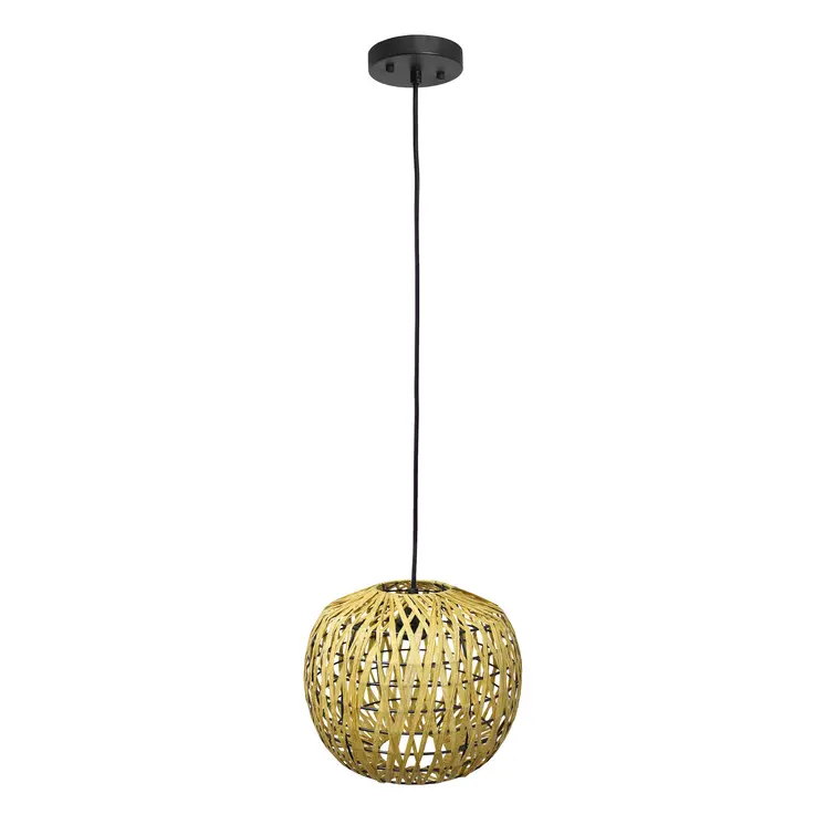 Natural Hemp Ceiling Light With Natural Shades