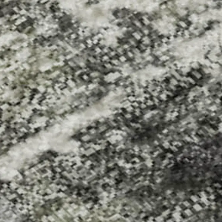 9' X 12' Charcoal Ivory And Gold Abstract Washable Area Rug With UV Protection