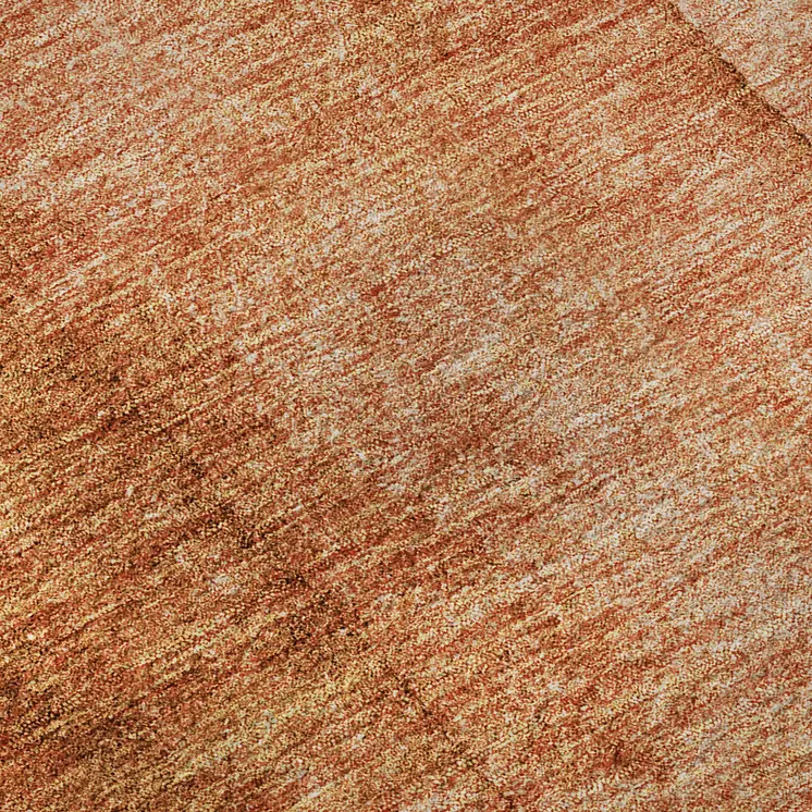 10' X 14' Chili Red And Ivory Ombre Washable Area Rug With UV Protection