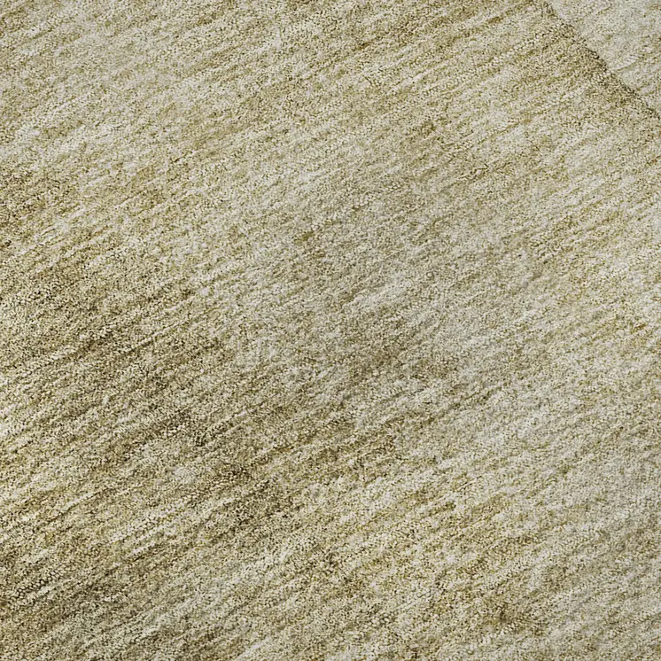 3' X 5' Taupe And Beige Ombre Washable Area Rug With UV Protection