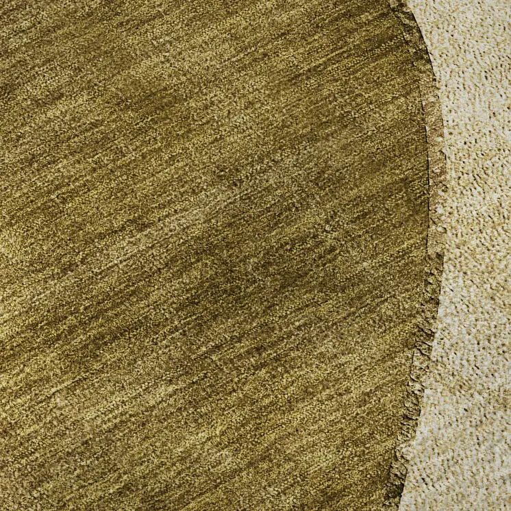 10' X 14' Brown And Beige Abstract Washable Area Rug With UV Protection