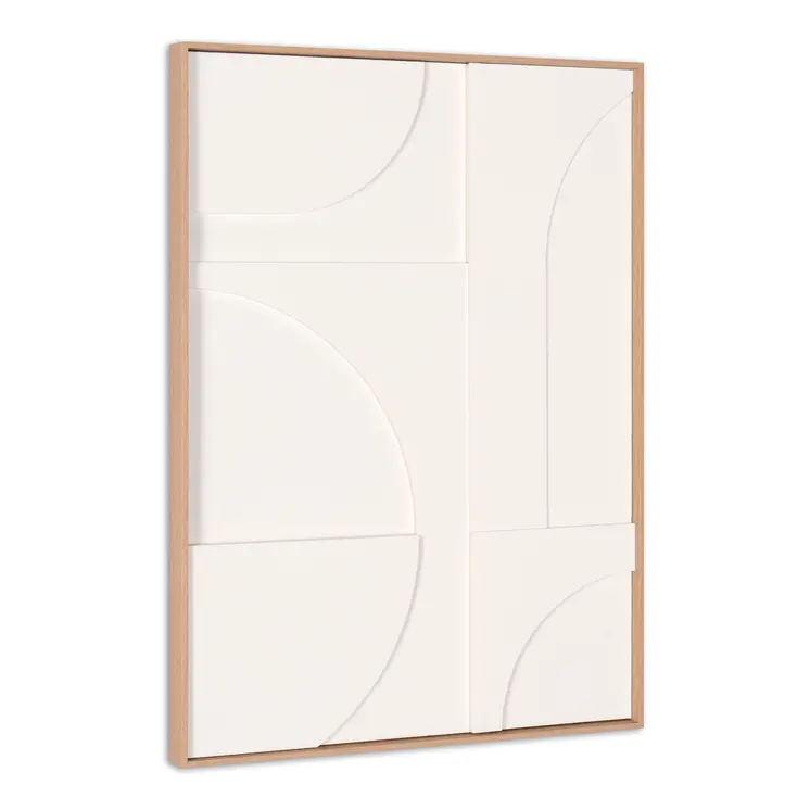 Sonata II And Shadow Box Hand Painted Brown Floater Frame Wall Art