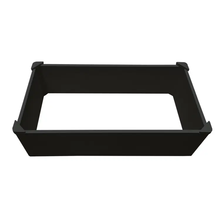 44" X 22" Black Heavy Duty Plastic Rectangular Raised Garden Bed