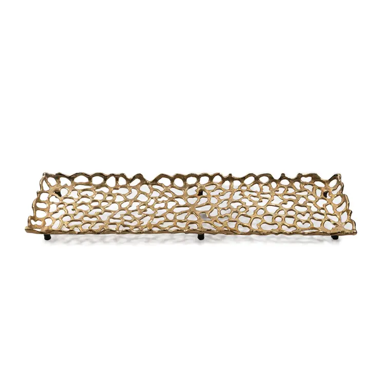 28" Gold Aluminum Handmade Platter