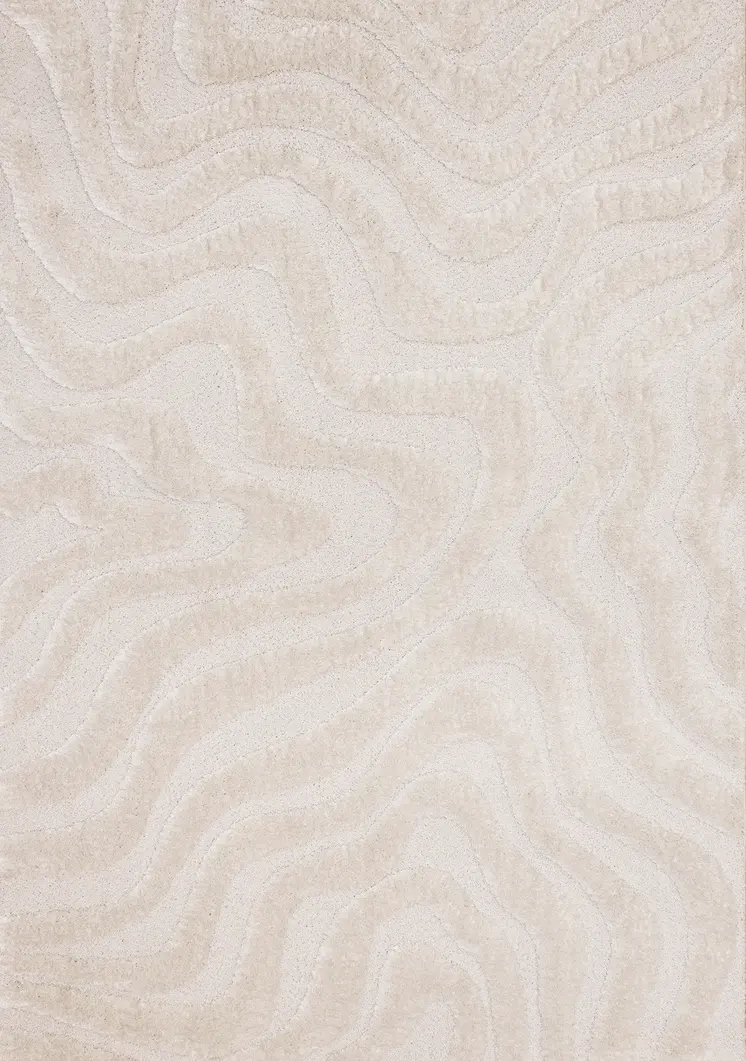 8' X 11' White Area Rug