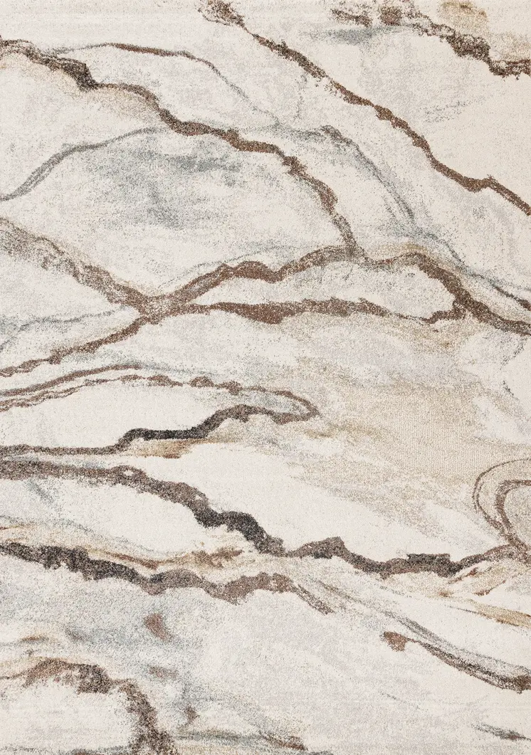 8' X 11' White Area Rug