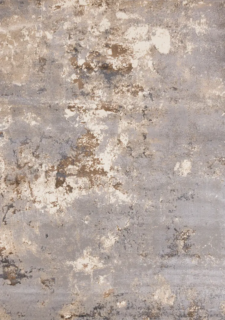 8' X 11' Taupe And Brown Area Rug