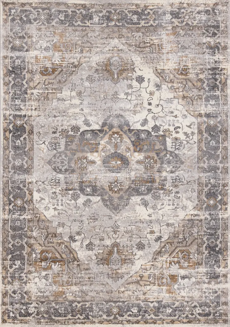 5' X 8' Brown Area Rug