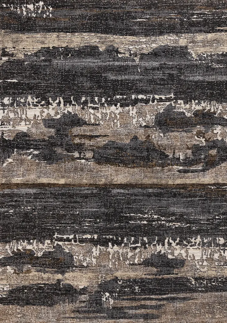 5' X 8' Black Area Rug