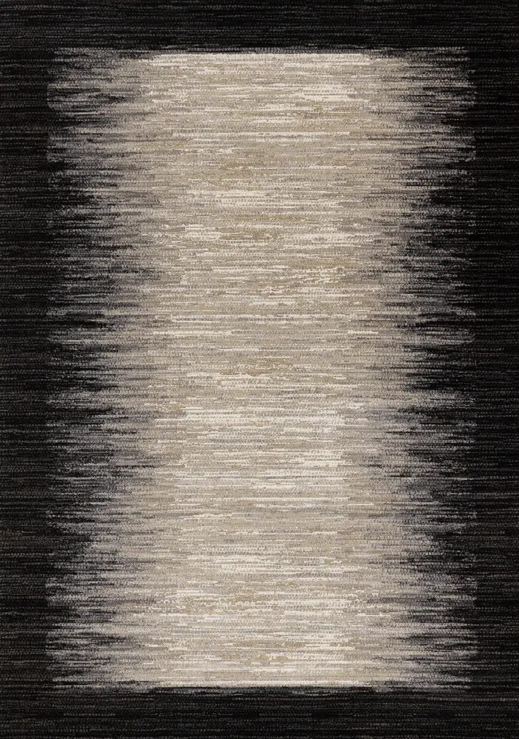 8' X 11' Black Area Rug