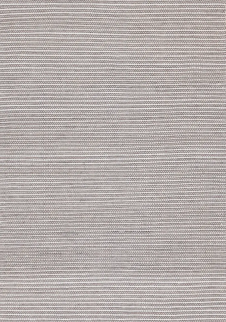 5' X 8' White And Taupe Striped Hand Woven Area Rug