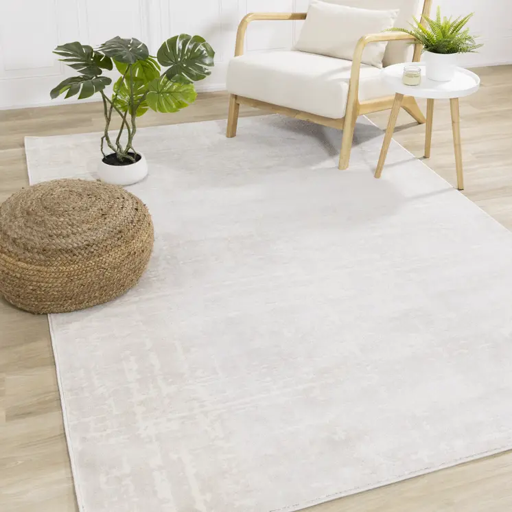 5' X 8' Cream Area Rug