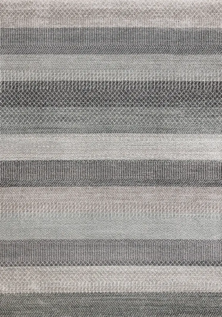 8' X 11' Gray And Taupe Geometric Area Rug