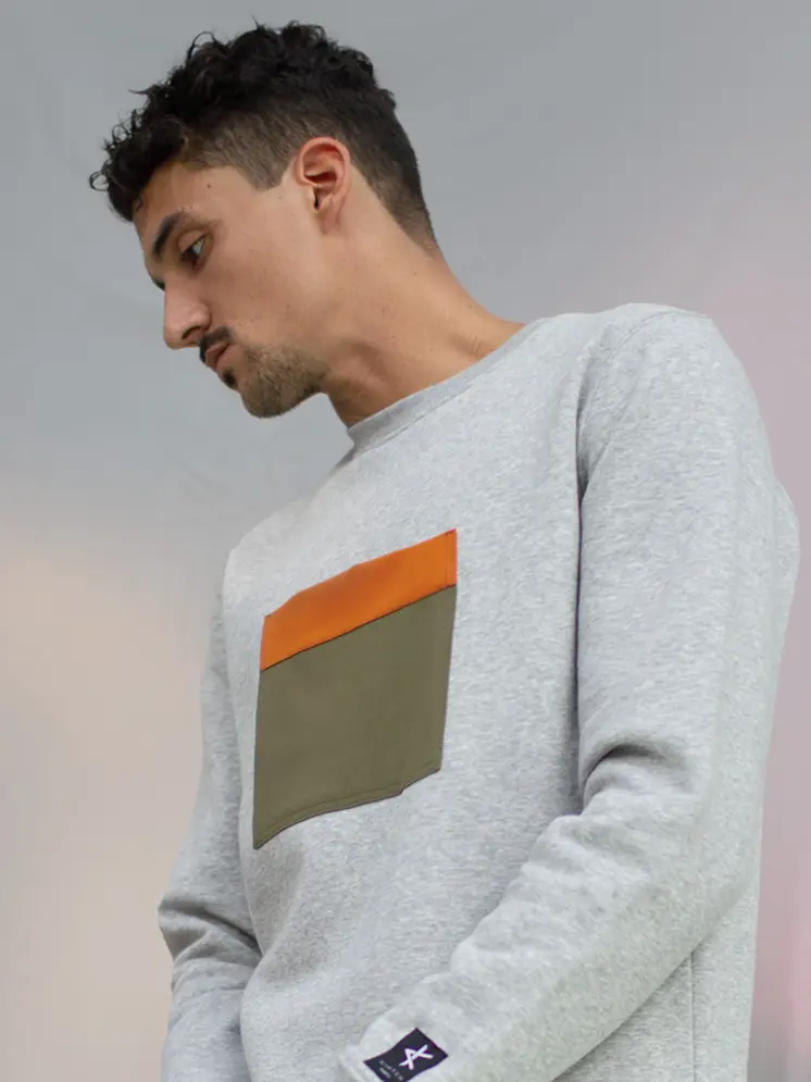 Jiba Sweatshirt - Heather/Orange