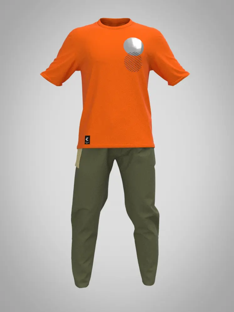Koko T-shirt - Orange reflective