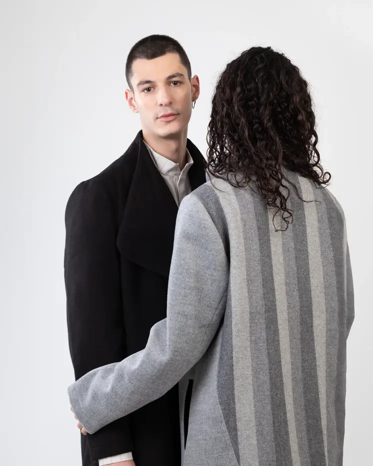 Koto Heavy Coat - Black Cashmere