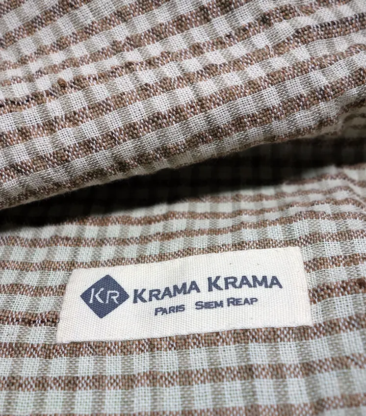 Krama en soie Cuivre