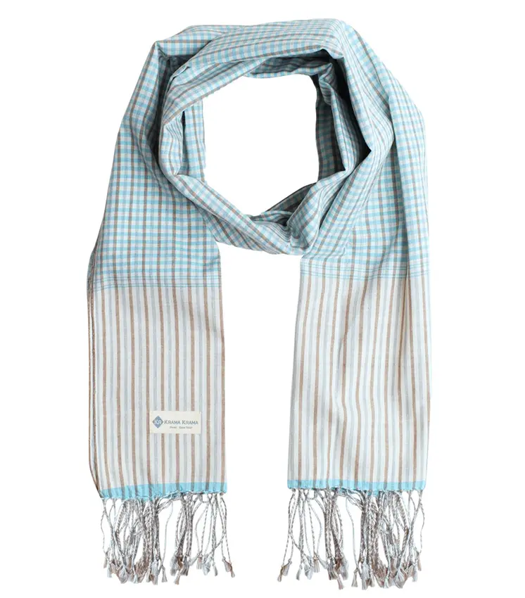 Krama traditionnel bleu Horizon