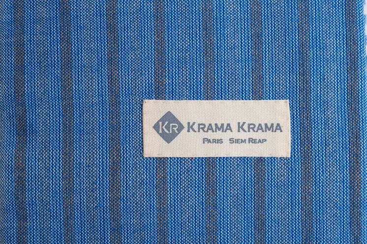Royal blue traditional krama