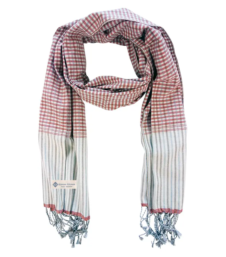 Fire orange traditional krama
