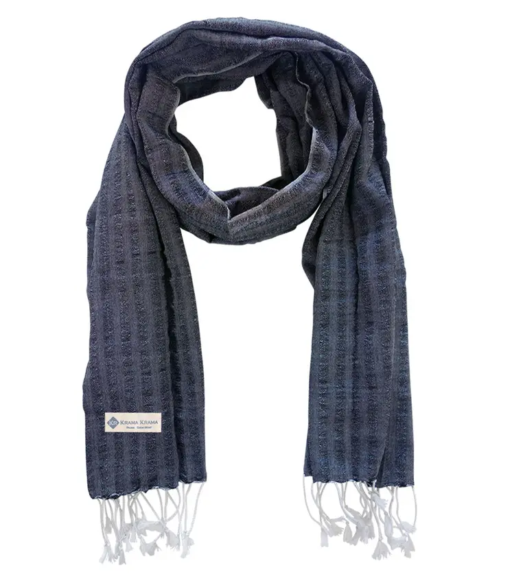 Plain black krama