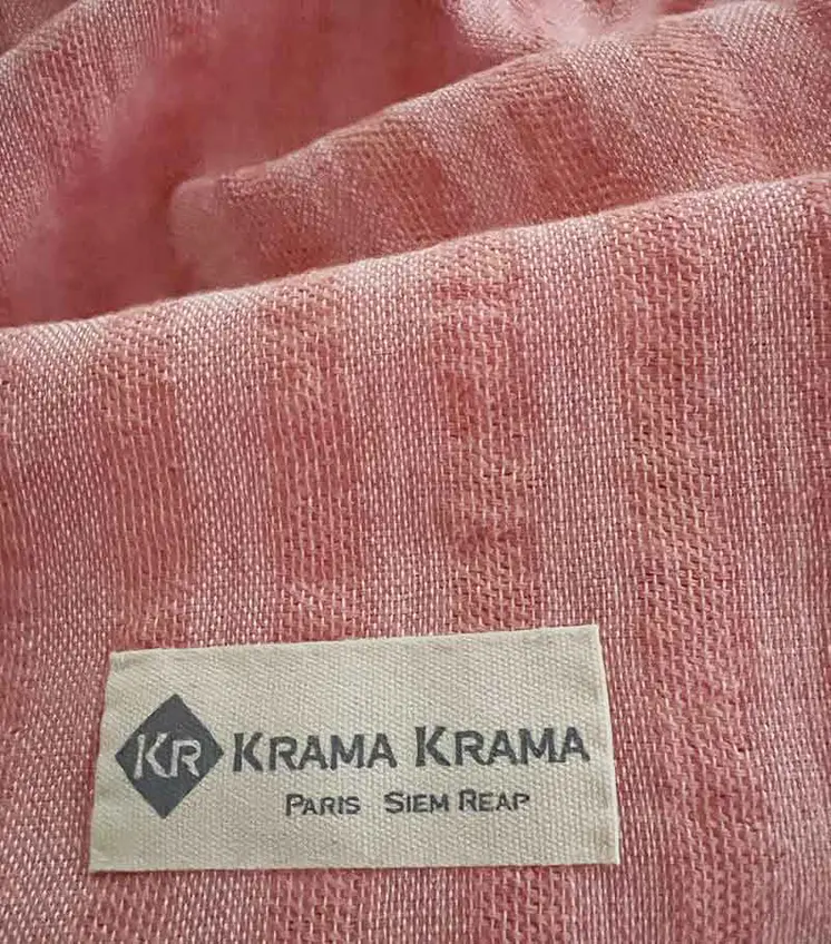 Krama light pink plain