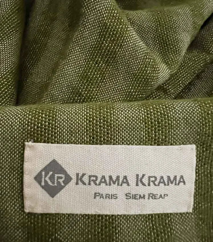 Plain green krama