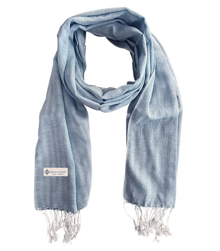 Krama light blue plain